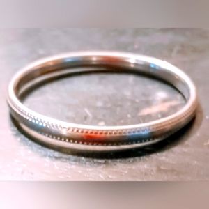 Sterling Silver 9.25 Baby Unisex  size 2 inch length bracelet.